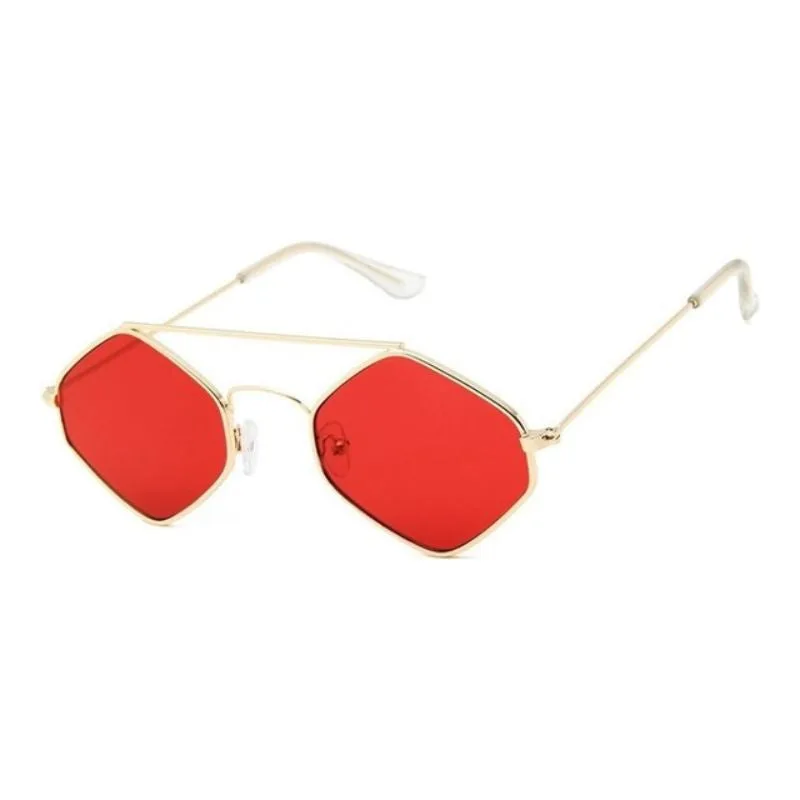 View 6 — Women’s steampunk sunglasses — hexagonal