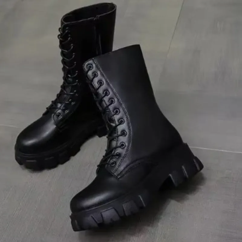 View 3 — Steampunk boots — platform sole treaded