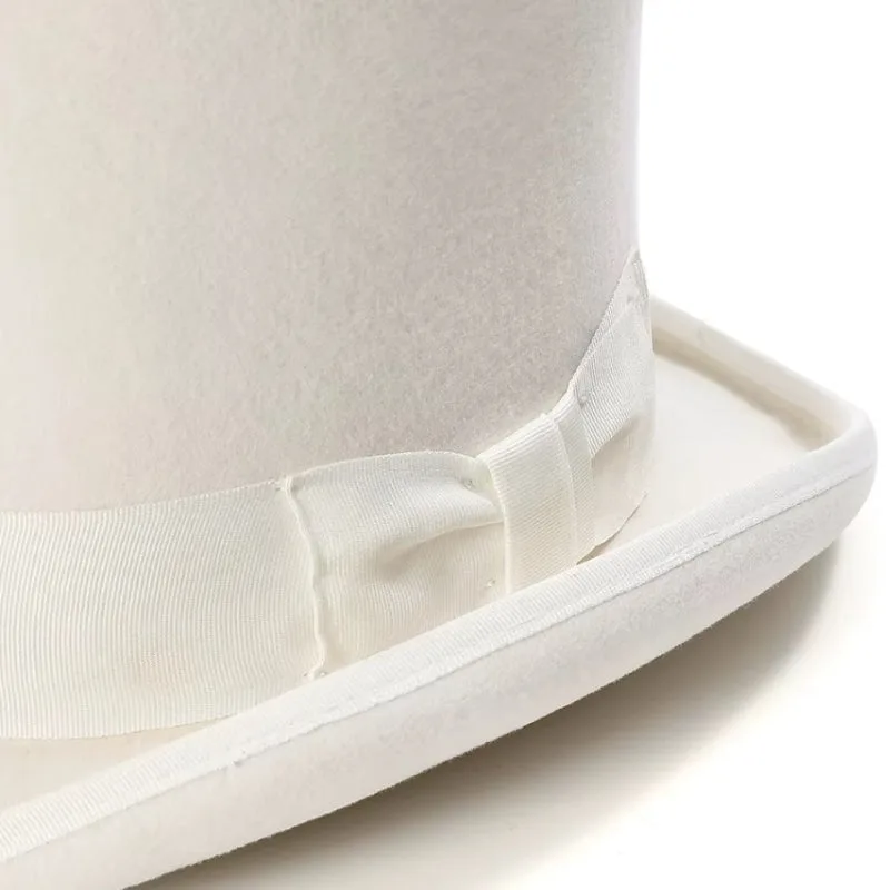 View 4 — Steampunk top hat — Hat white
