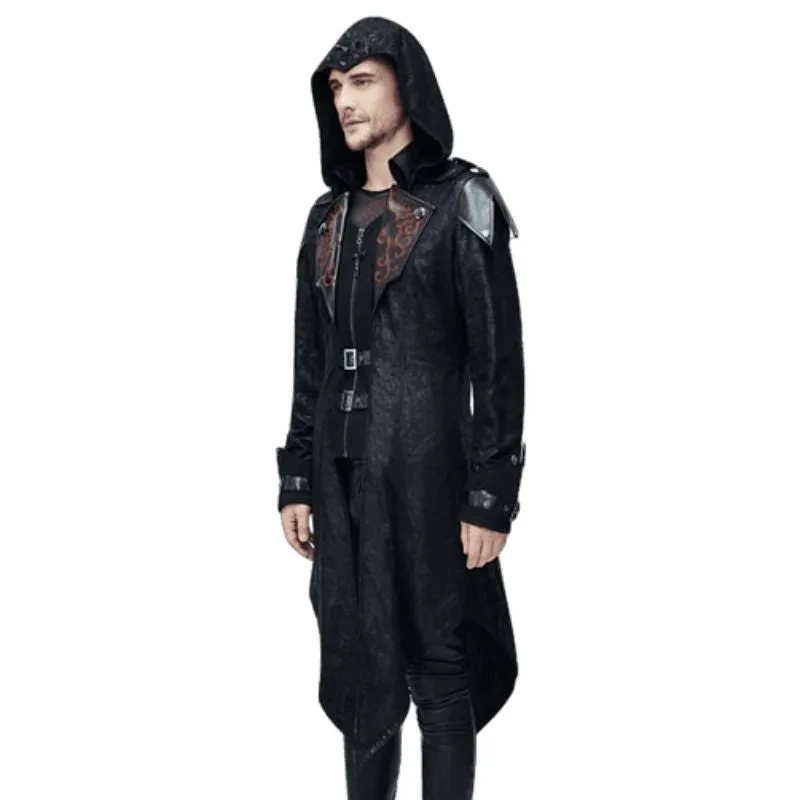 View 2 — Men’s steampunk coat — Long punk