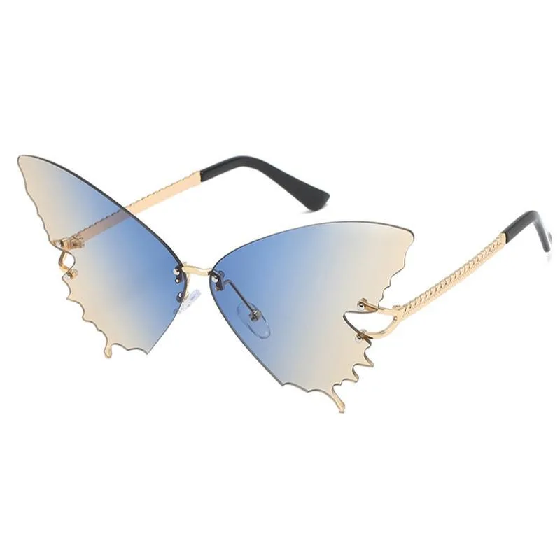 View 4 — Steampunk sunglasses — shape butterfly