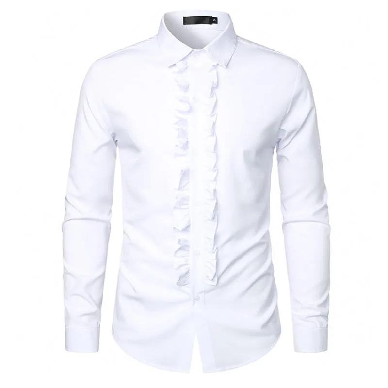View 9 — Men’s steampunk shirt — ruffle