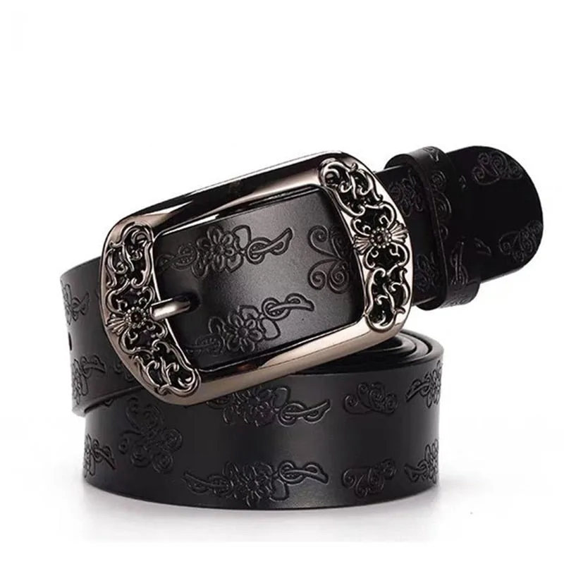 Women’s steampunk belt — faux leather