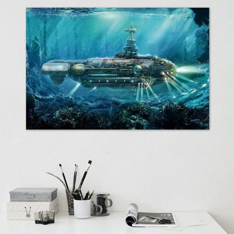 Steampunk wall art — under marine