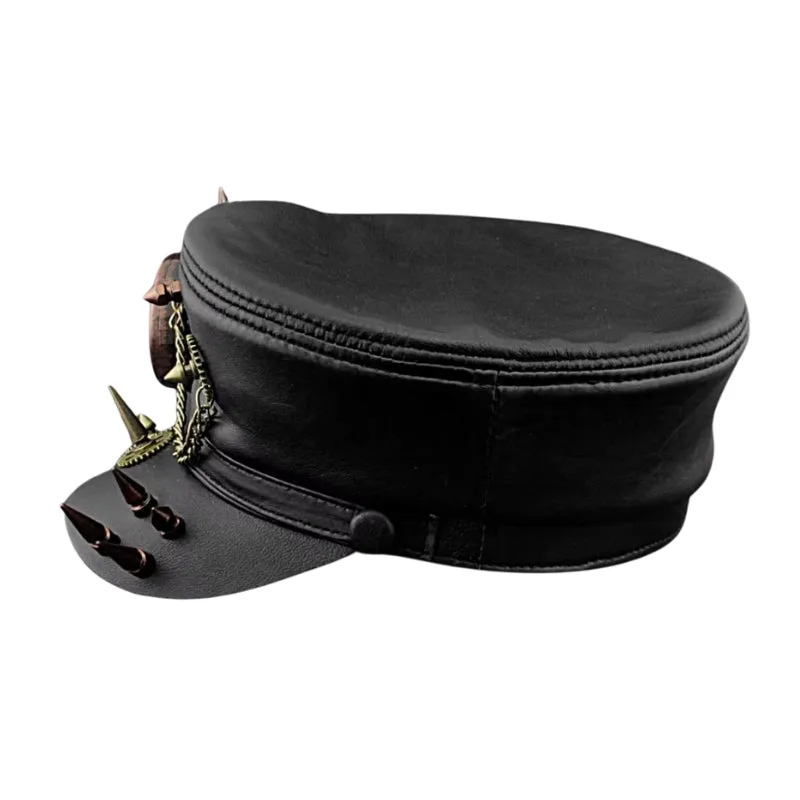 View 3 — Steampunk hat — military