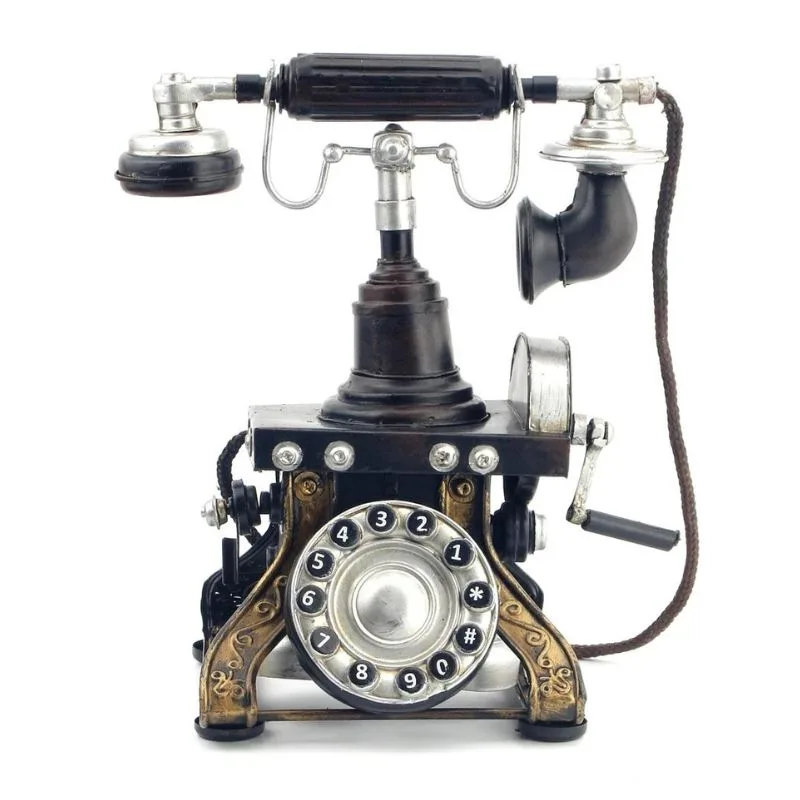 Antique-style steampunk replica phone