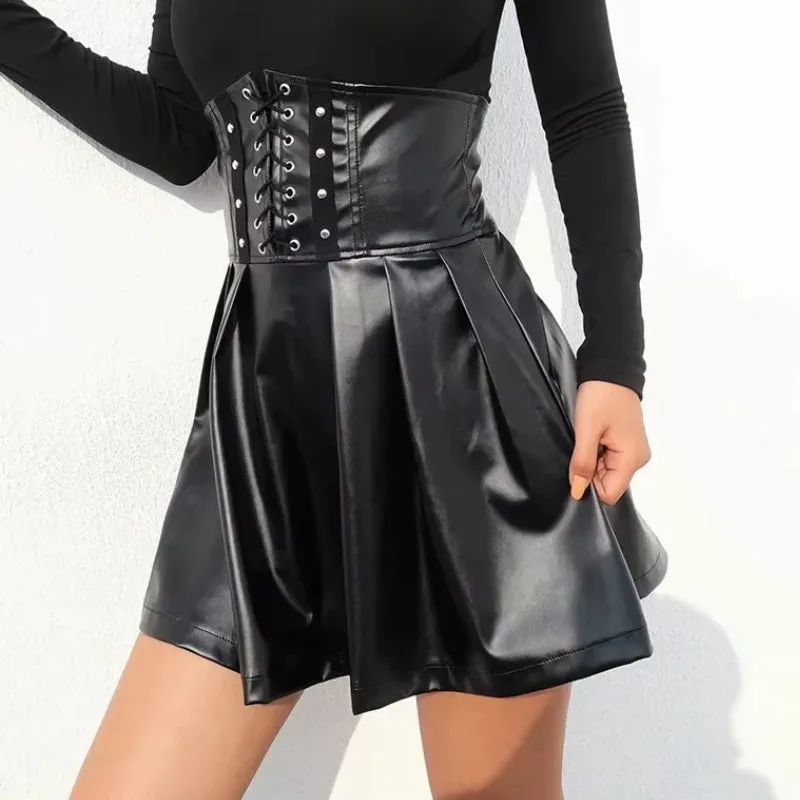 View 7 — Steampunk skirt — PU faux leather size high
