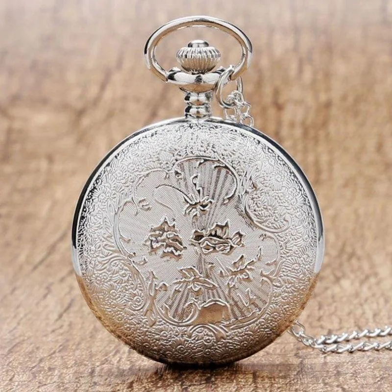 View 5 — Women’s steampunk watch — pocket pendant silver-coloured