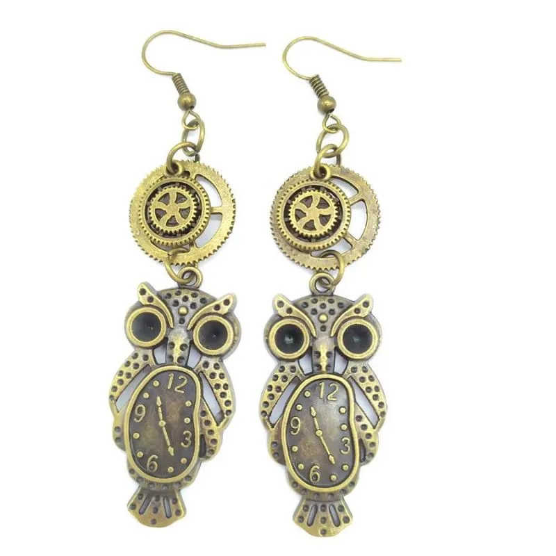 View 11 — Steampunk earrings — drop