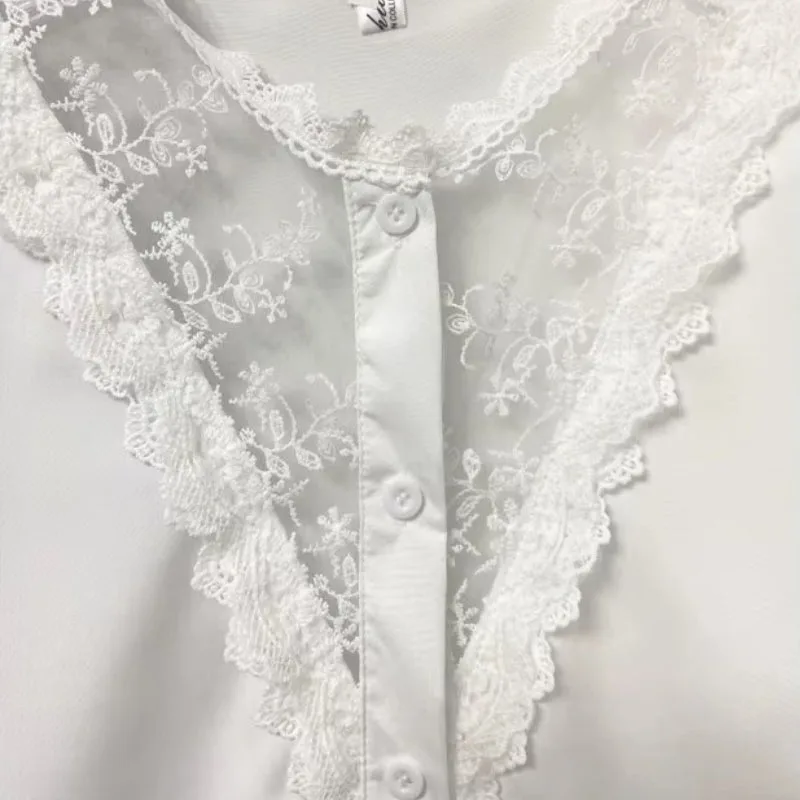 View 4 — Victorian steampunk shirt — white