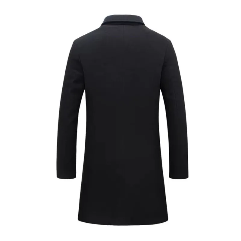 View 6 — Men’s steampunk coat — Pea long