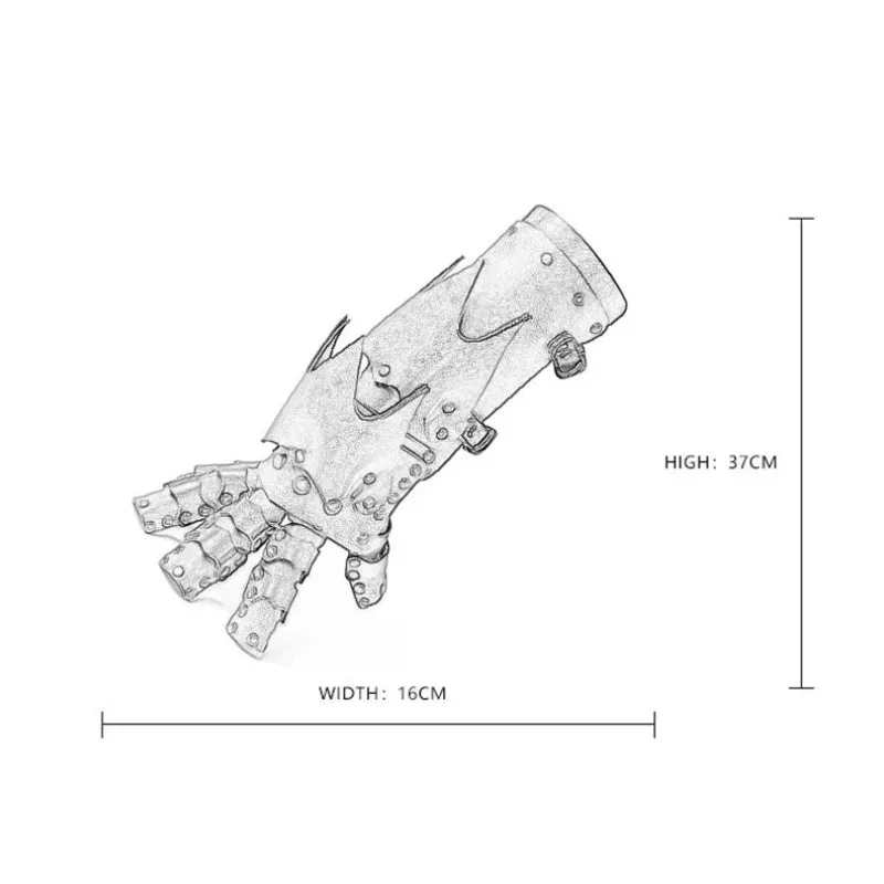 View 2 — Steampunk gauntlet