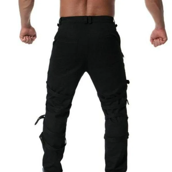 View 4 — Steampunk trousers — Cargo with chains