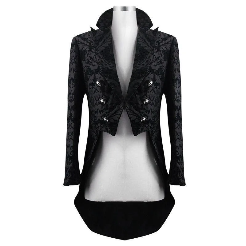 View 4 — Gothic steampunk jacket — black