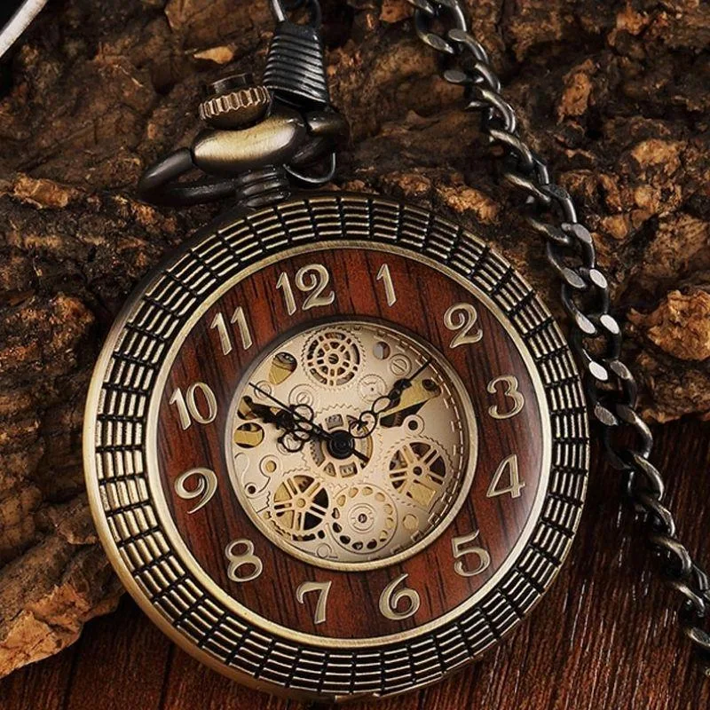Steampunk pocket watch — without battery