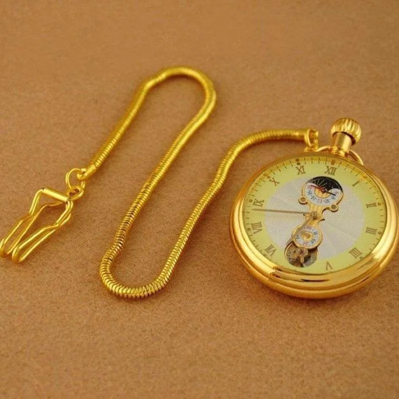 View 4 — Steampunk pocket watch — moon phase