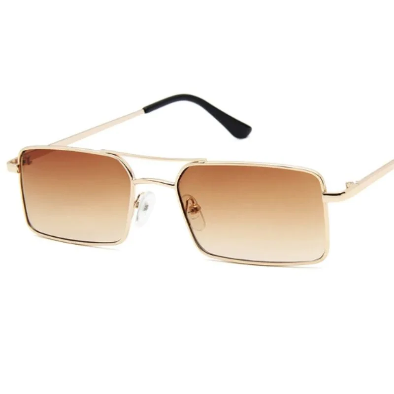 View 4 — Vintage-style steampunk sunglasses — rectangular