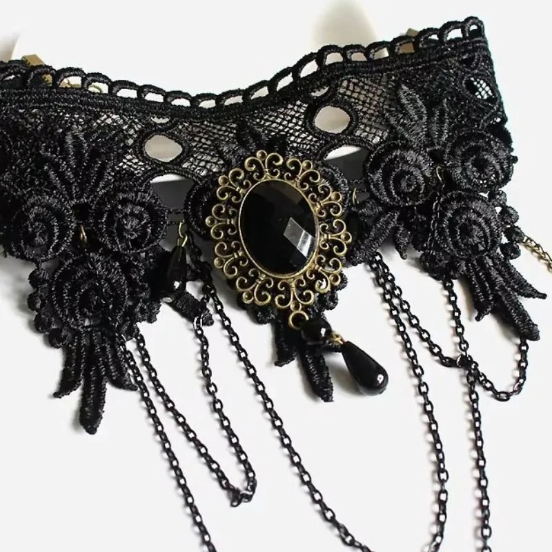 View 6 — Victorian gothic steampunk necklace