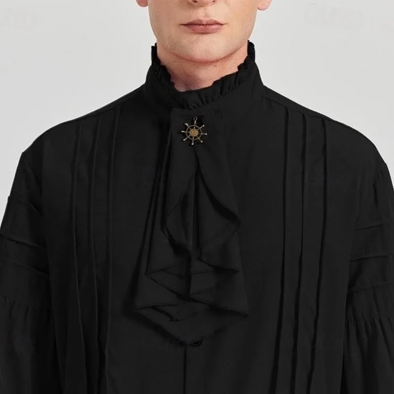 View 6 — Men’s Victorian steampunk shirt — collar cravat
