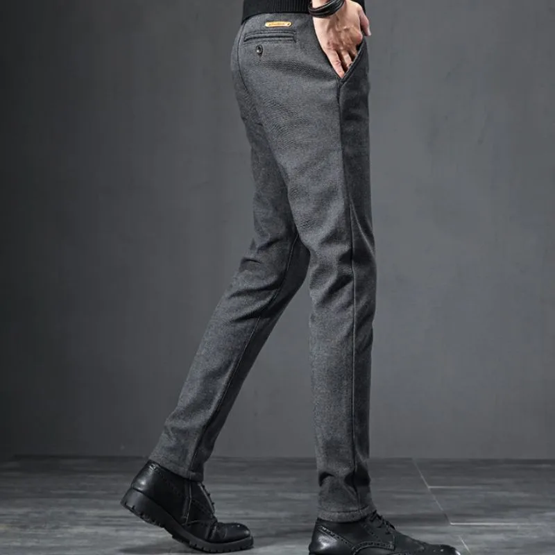 View 2 — Men’s steampunk trousers — Tweed grey