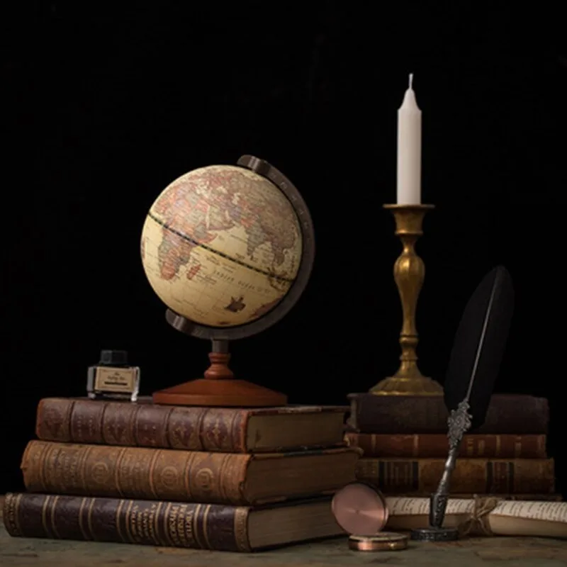 View 4 — Steampunk globe wood antique-style