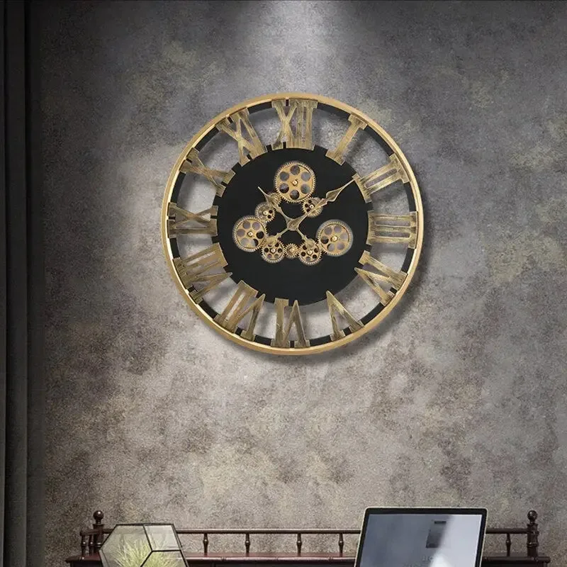 View 7 — Steampunk clock — cog rotating