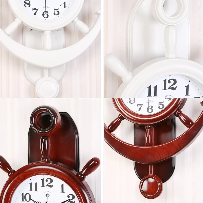 View 5 — Steampunk clock — ship wheel