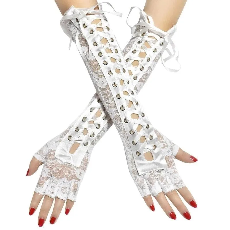 Steampunk glove — long lace