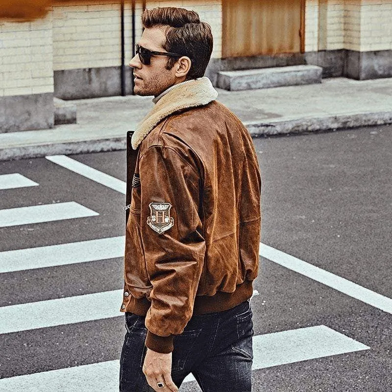 View 13 — Steampunk jacket — aviator leather