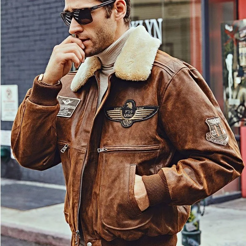 View 8 — Steampunk jacket — aviator leather