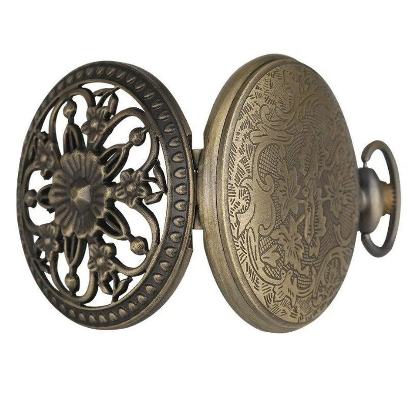 View 4 — Women’s vintage-style steampunk pocket watch