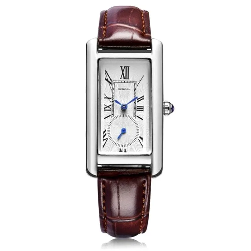 View 10 — Women’s vintage-style steampunk watch — rectangular