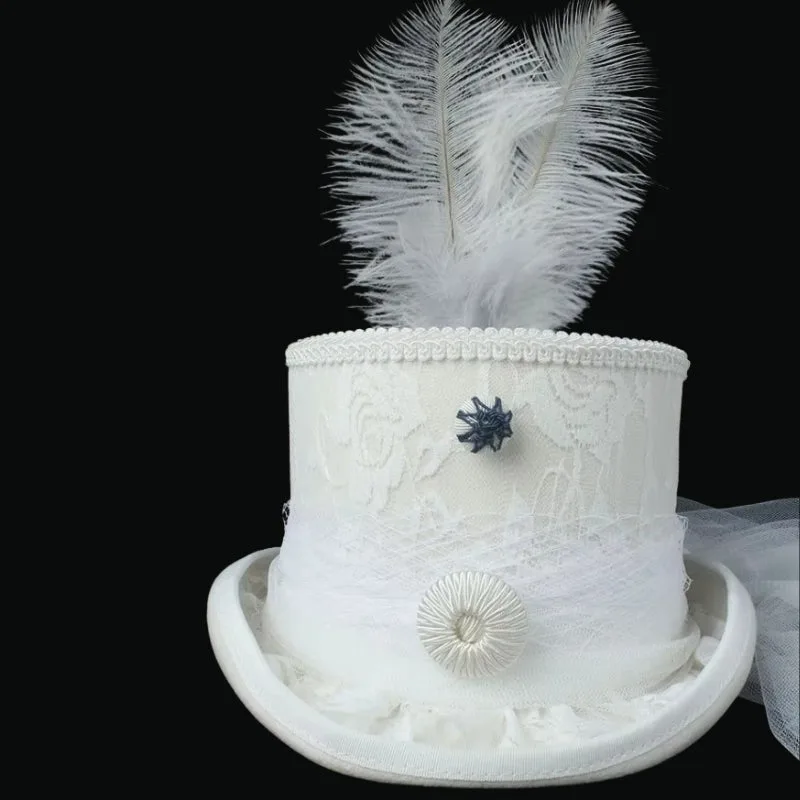 View 2 — Steampunk hat — bridal
