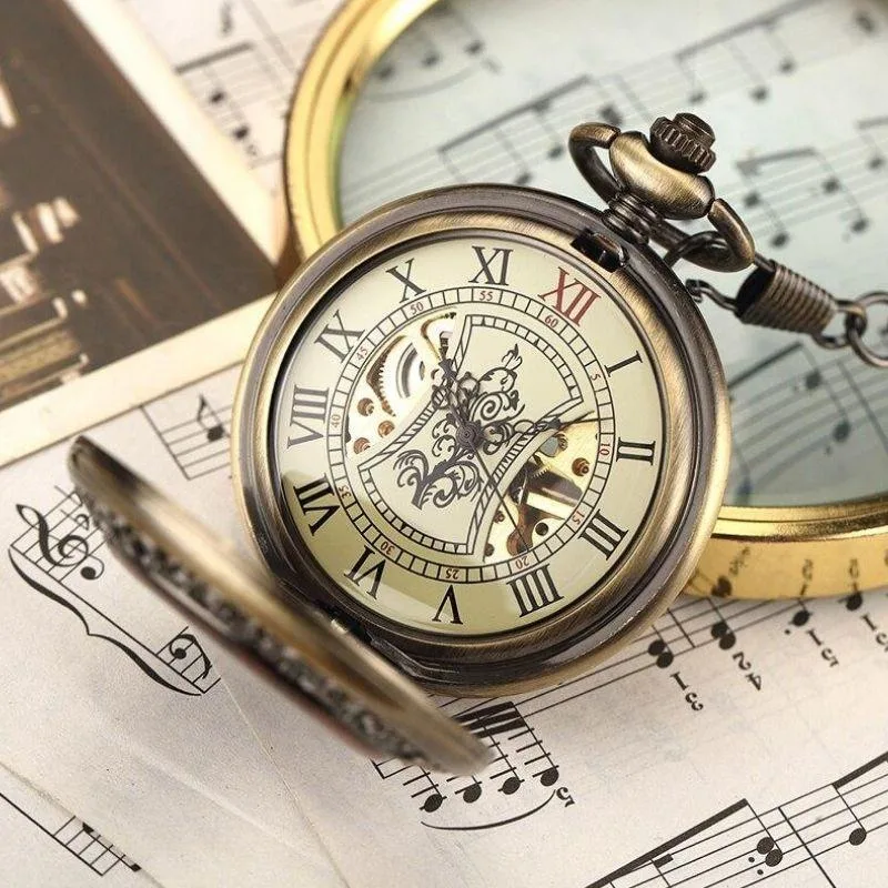 View 2 — Mechanical steampunk pocket watch — new