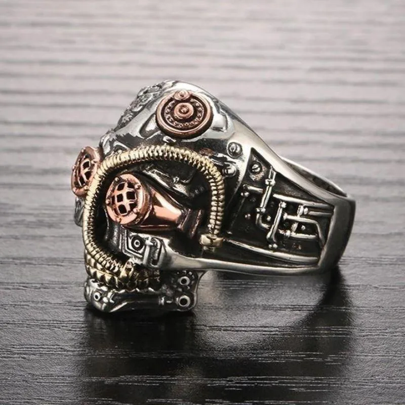 View 5 — Steampunk ring — skull