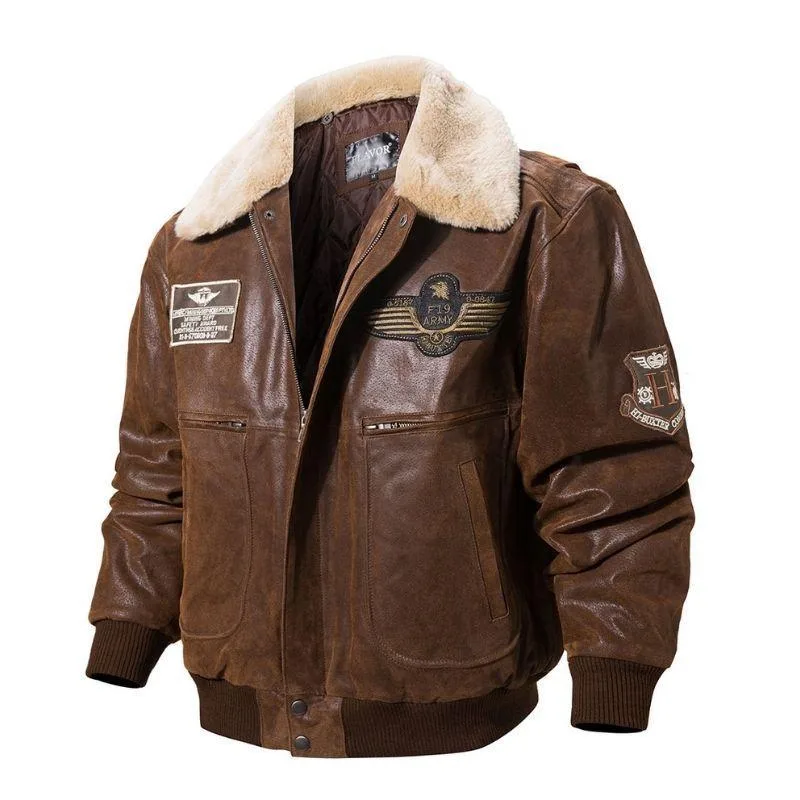 View 5 — Steampunk jacket — aviator leather
