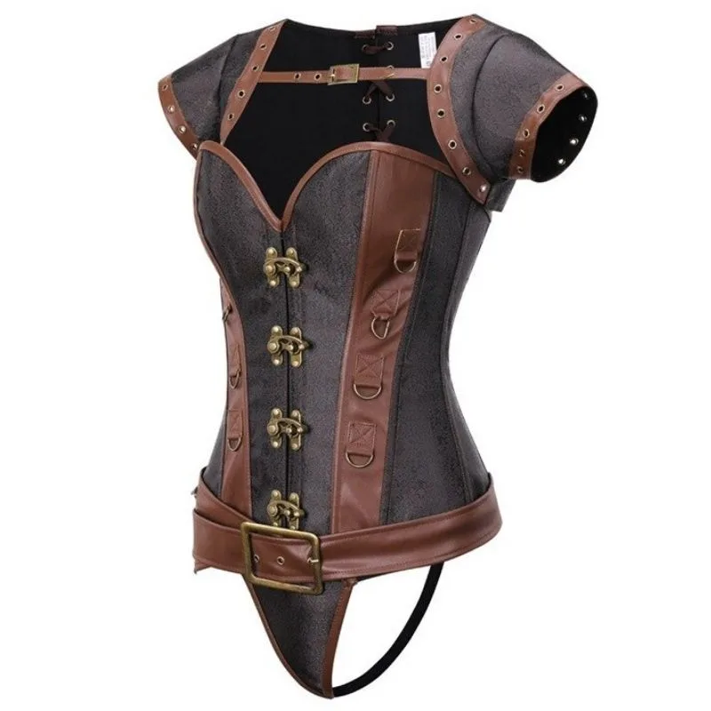 View 5 — Steampunk corset — Leather
