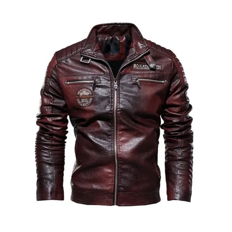 View 10 — Steampunk jacket — biker PU faux leather