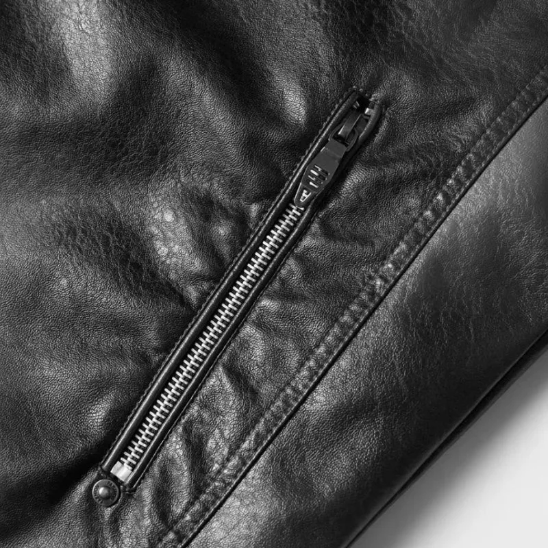 View 7 — Steampunk jacket — biker PU faux leather
