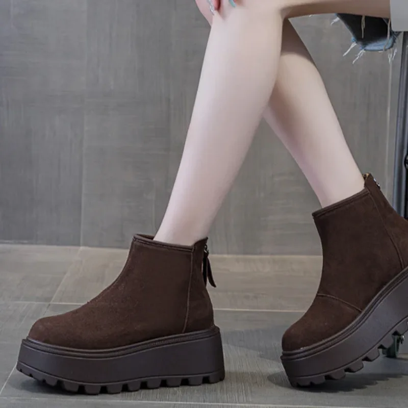 View 9 — Steampunk ankle boots — Chelsea suede