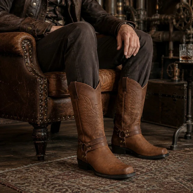 View 6 — Men’s steampunk boots — Cowboy