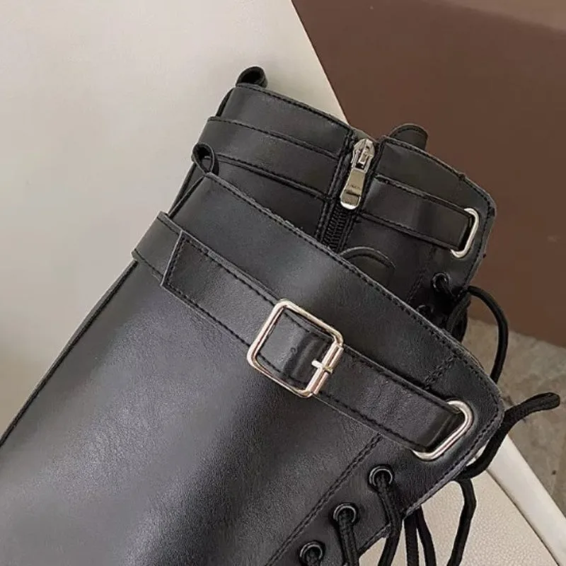 View 4 — Women’s steampunk boots — PU