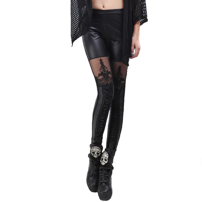 Steampunk legging gothic 