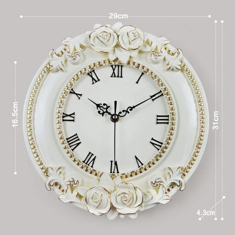 View 6 — Vintage-style steampunk clock — white