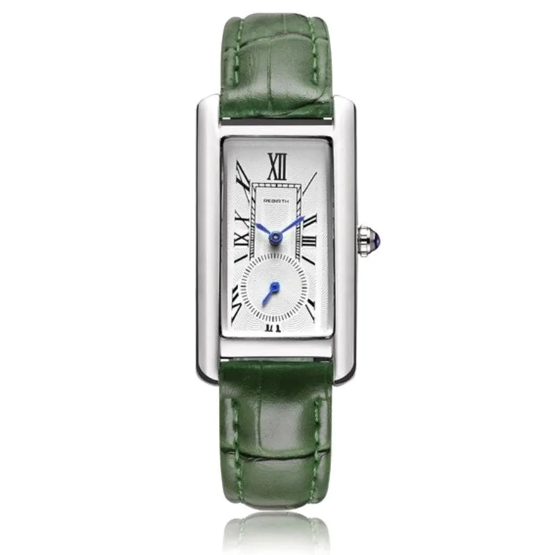 View 8 — Women’s vintage-style steampunk watch — rectangular