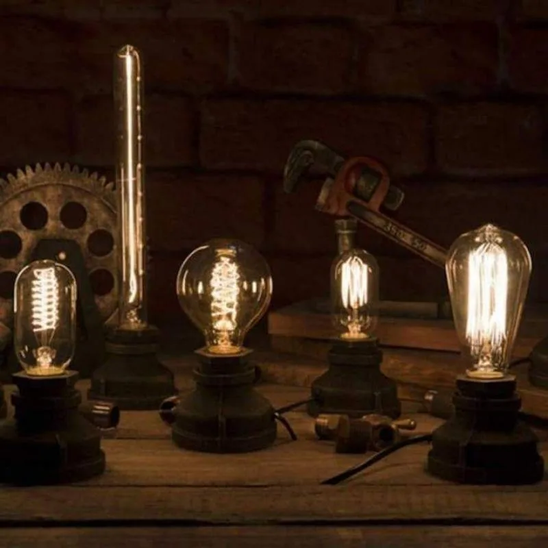 View 3 — Steampunk lamp — desk