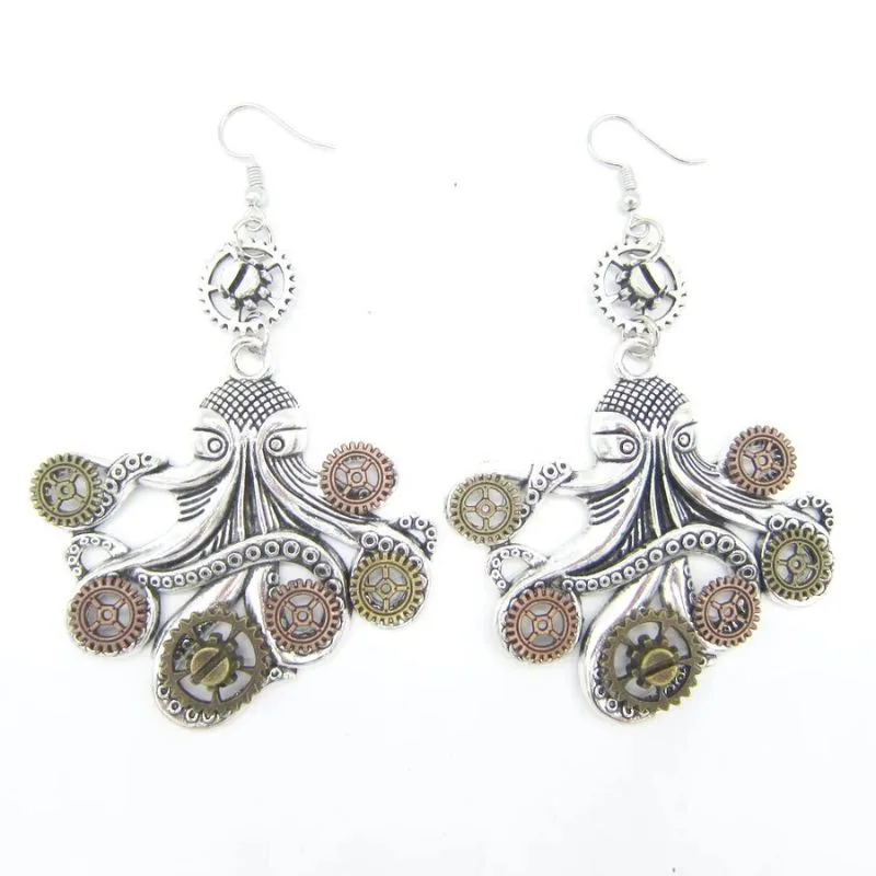 View 36 — Steampunk earrings — drop
