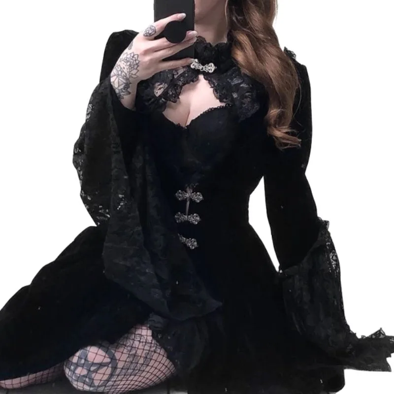 View 5 — Victorian gothic steampunk dress