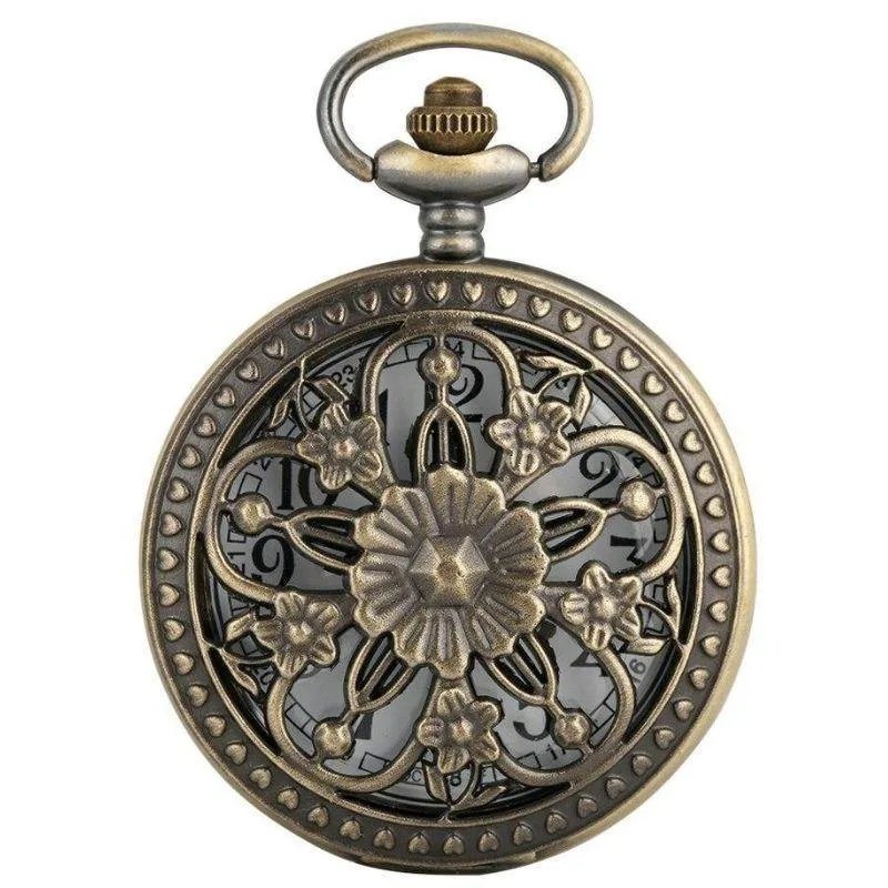 Women’s vintage-style steampunk pocket watch