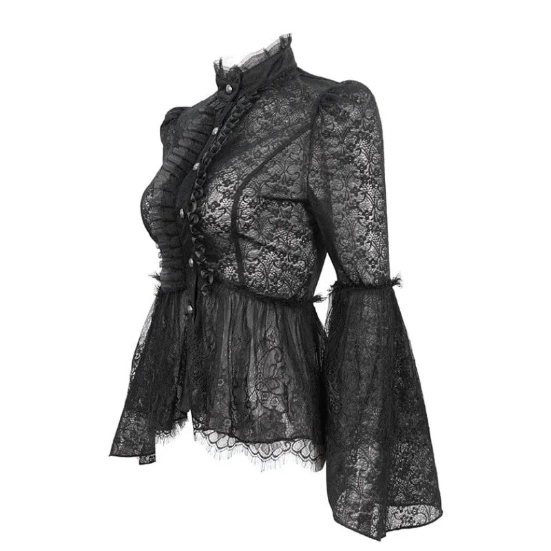 View 6 — Women’s gothic steampunk shirt — cravat
